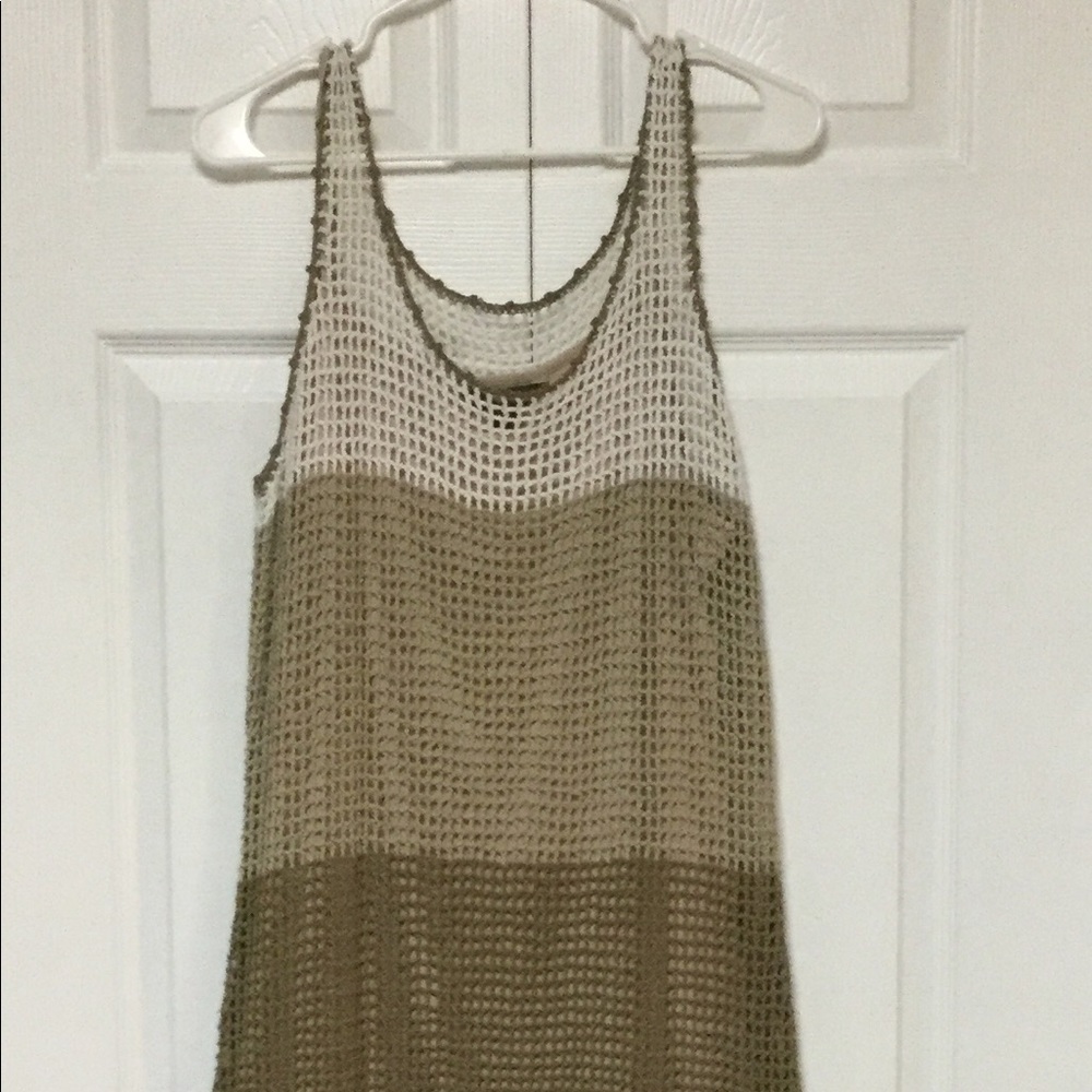 Tommy Bahama Size L Crochet Dress With Slip